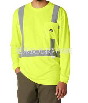 Áo thun an toàn dài tay Hi-Vis dành cho nam
